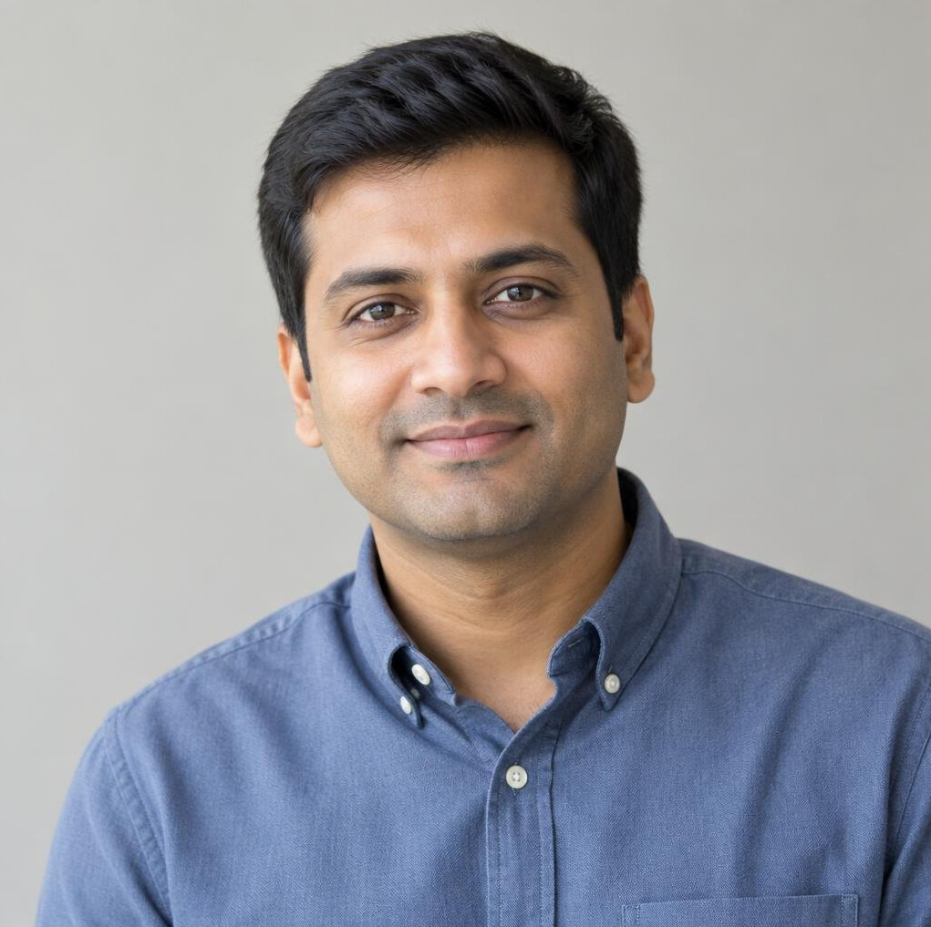 Portrait of a smiling man in a casual shirt